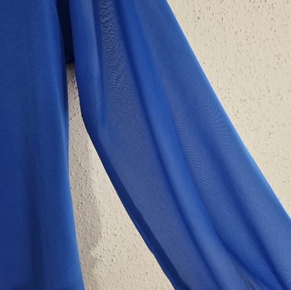 Kaily K Women's Blouse Baby Blue Long Sleeves Size M - Picture 3 of 8